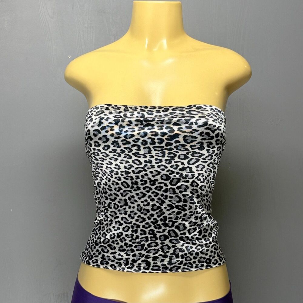Dollhouse Y2K Leopard Tube Top | Size S | 13” Length